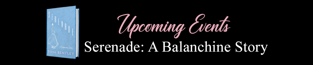 Upcoming Events Banner for Toni Bentley's Serenade: A Balanchine Story